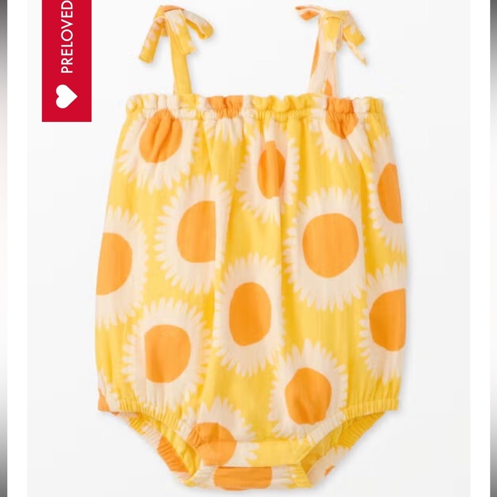 Hanna Andersson Baby Print Muslin Bubble Romper